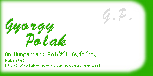 gyorgy polak business card